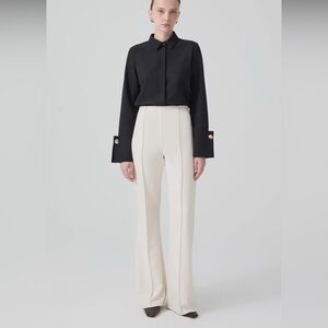 Elegant Cream Women's Pants